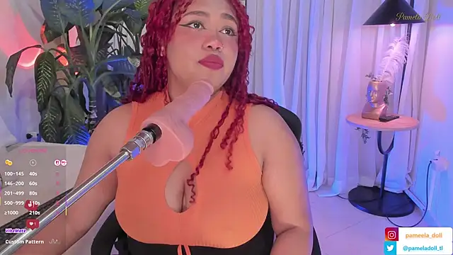 Snapshot of pamela_doll3 chatting on March 16, 9:05 am pamela doll3 online show from March 16, 9:05 am