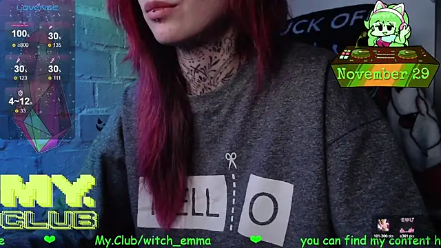 Witch Emma online show from November 29, 9:23 am