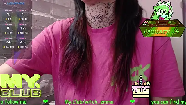 Witch Emma online show from January 14, 10:10 am