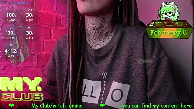 Witch Emma online show from February 8, 7:17 pm