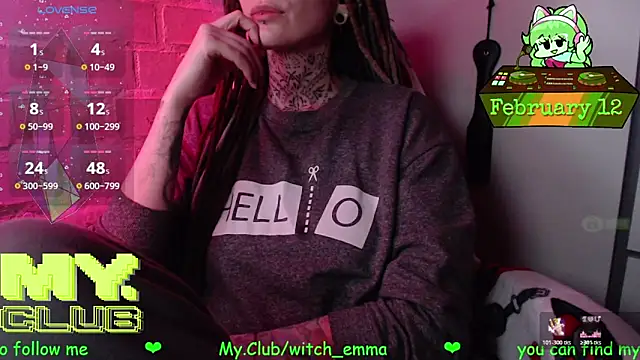 Snapshot of Witch_Emma chatting on February 12, 7:31 pm Witch Emma online show from February 12, 7:31 pm