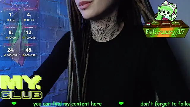 Snapshot of Witch_Emma chatting on February 17, 8:11 am Witch Emma online show from February 17, 8:11 am
