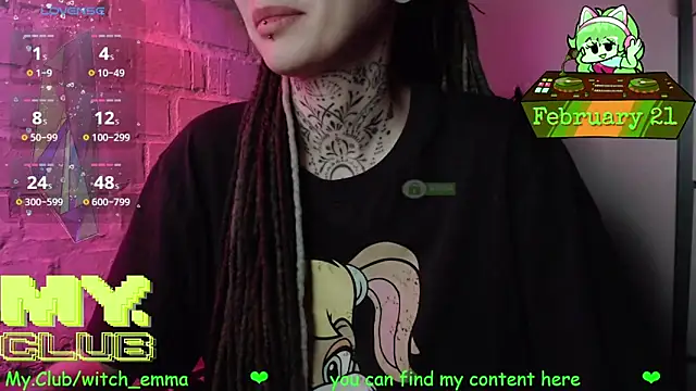 Snapshot of Witch_Emma chatting on February 21, 7:37 pm Witch Emma online show from February 21, 7:37 pm