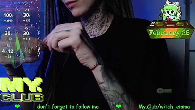 Snapshot of Witch_Emma chatting on February 28, 8:54 pm Witch Emma online show from February 28, 8:54 pm