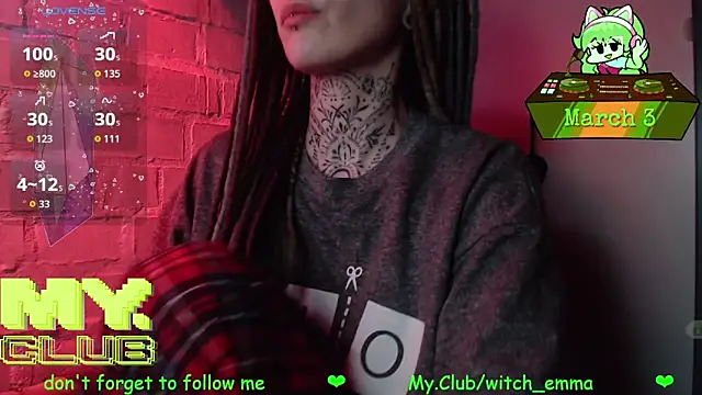 Snapshot of Witch_Emma chatting on March 3, 8:59 pm Witch Emma online show from March 3, 8:59 pm