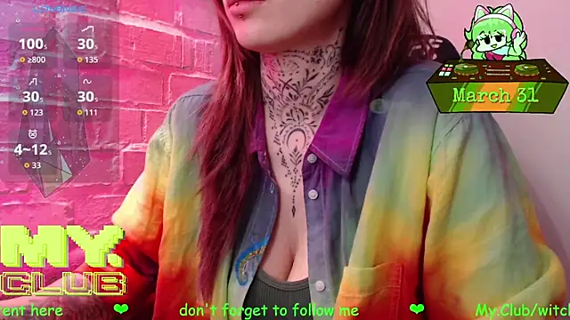 Snapshot of Witch_Emma chatting on March 31, 10:04 am Witch Emma online show from March 31, 10:04 am