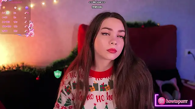 Snapshot of How2Meow chatting on December 2, 5:15 pm How2Meow online show from December 2, 5:15 pm