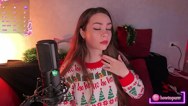 Snapshot of How2Meow chatting on December 29, 5:33 pm How2Meow online show from December 29, 5:33 pm