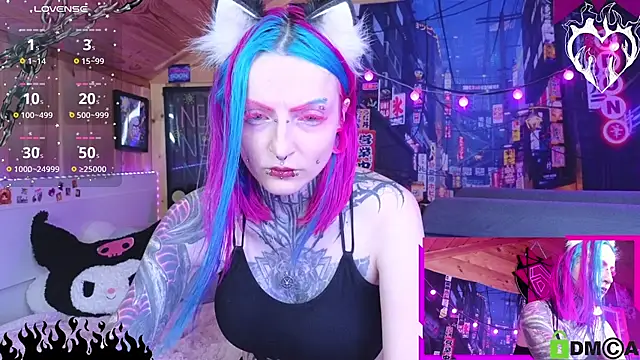 Snapshot of NekoCyber chatting on July 29, 4:43 am NekoCyber online show from July 29, 4:43 am