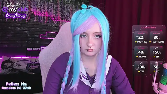 Snapshot of EmmyBunny chatting on February 22, 2:08 pm EmmyBunny online show from February 22, 2:08 pm